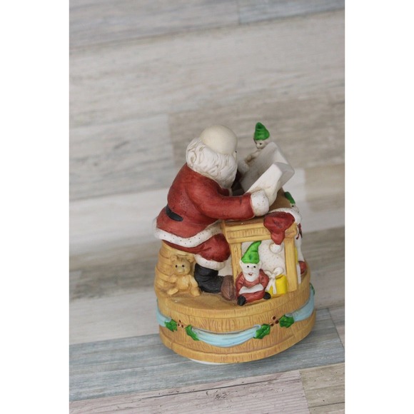 Santa Claus Musical Porcelain Bisque Santa Claus is coming to town - Picture 3 of 7